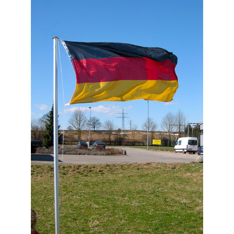 4-teiliger Fahnenmast inkl. Deutschlandflagge-MPO2434