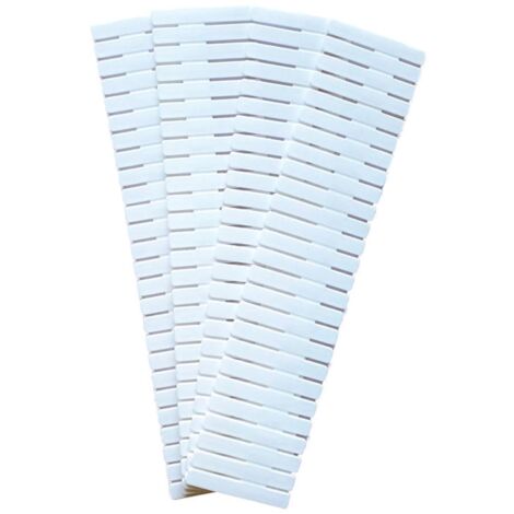 4-teiliger Schubladenorganizer, blauer Kunststoff-Schubladenteiler, 47 x 7 cm langes Brett, verstellbarer Schubladenteiler für Zuhause, anpassbarer Schubladenteiler