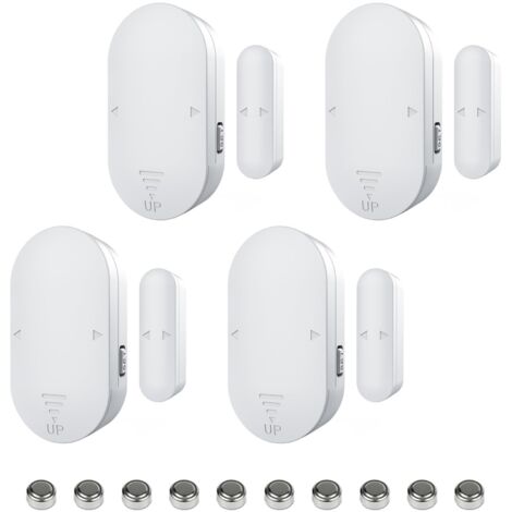 4-teiliger Tür- und Fensteralarm, 130 dB, kabelloser Magnetsensor, 5 Alarmmodi für die Sicherheit zu Hause, Kinder – Einbruchschutz, Diebstahlschutz, Einbruchmelder, Sirene mit Batterien