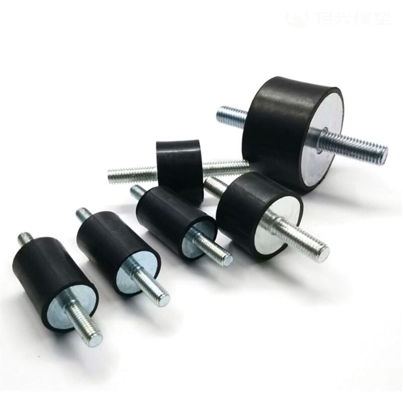 Image of 4-teiliges Antivibrations-Gummilager M8 mit Doppel-Außengewinde