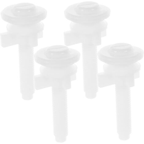 4-teiliges Befestigungsschrauben-Set für WC-Sitze, Ersatz-Zubehörset für WC-Sitze