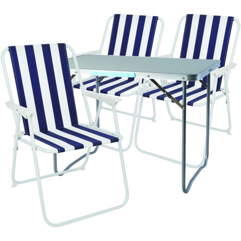 4-teiliges Campingmöbel Set 70x50x59cm-MMC330870+3xM60029