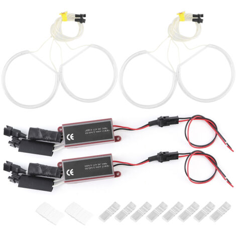 4-teiliges CCFL-LED-Autoscheinwerfer-Angel-Eyes-Nachrüstset, passend für E36, E38, E39 und E46