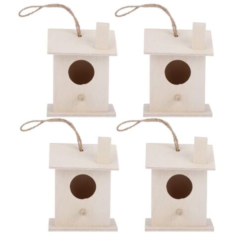 4-teiliges, innovatives Vogelhaus-Set zum Aufhängen an Platanen, einzigartige Form, Vogelnest-Ornament für die Gartendekoration
