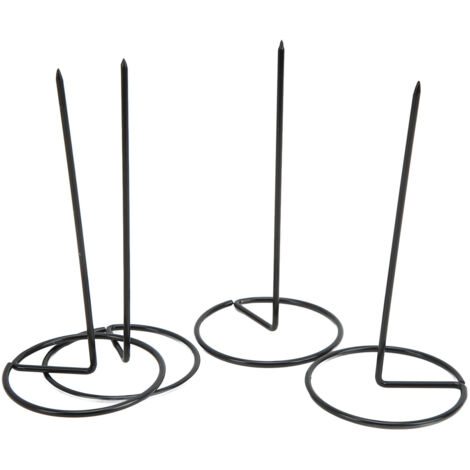 4-teiliges Kassenbon-Set, Schwarz, Stabiler Standfuß, 14,5 cm, Abnehmbar, Schutzhülle aus Gummi, Wiederverwendbar