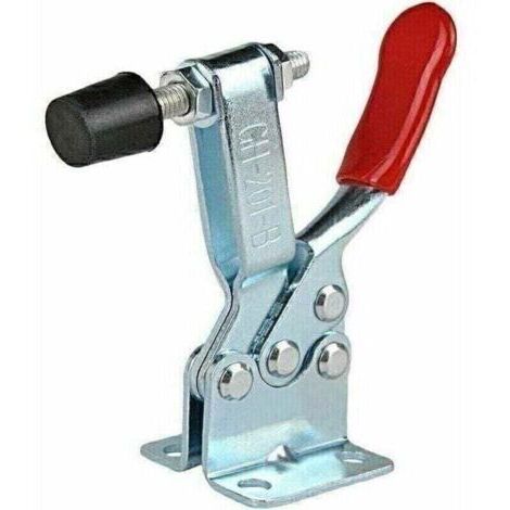 4-teiliges Kniehebelspanner-Set – Horizontale Hebelspanner GH-201-B Schnellspanner, Tragkraft 90 kg (198 lbs) – Horizontale Hebelspanner mit Schnellspannfunktion