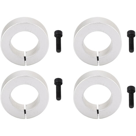 4-teiliges, leichtes Aluminium-Wellenklemmset, 30 mm Durchmesser, für Landwirtschaft, Industrie und Maschinenbau