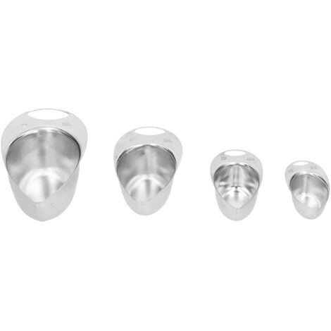 4-teiliges Messlöffel-Set aus Edelstahl, Küchenutensil zum Backen und für den Haushalt