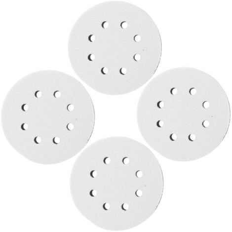 4-teiliges rundes Schleifpad, Zubehör für oszillierende Werkzeuge, Trockenpolier-Schleifpads mit Loch, Schleifwerkzeuge, schwarzes Schwamm-Schleifpad