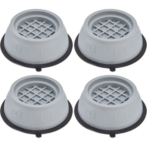 4-teiliges Set Anti-Rutsch-Pads für Waschmaschine, Kühlschrank und Trockner – Vibrations- und Geräuschdämpfung – 8 cm Durchmesser