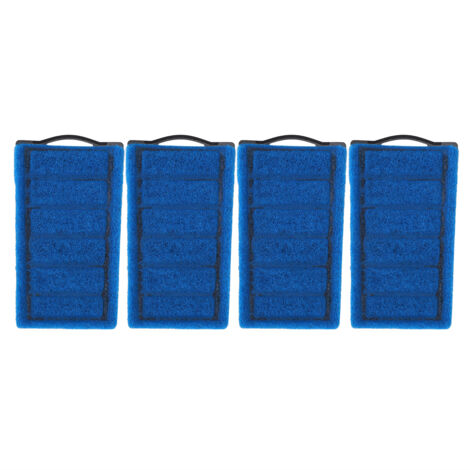 4-teiliges Set blauer Filterkartuschen für Schildkrötenaquarien, Ersatz-Kohlefilterelement