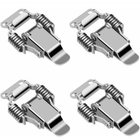 4-teiliges Set Edelstahl-Klemmriegel, Hebelriegel, Kippriegel, Türriegel