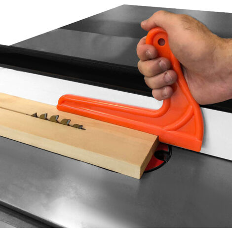 4-teiliges Sicherheits-Schiebeset für Holzsägen – Orangefarbenes Kunststoff-Holzbearbeitungswerkzeug