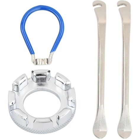 4-teiliges Speichenschlüssel-Set, 8-fach Werkzeugset zur Reparatur von Fahrradspeichen, Speichenschlüssel, 10-15 Gauge, Speichenschlüssel-Set, Fahrradradschlüssel für Mountainbikes, Rennräder und Fahr