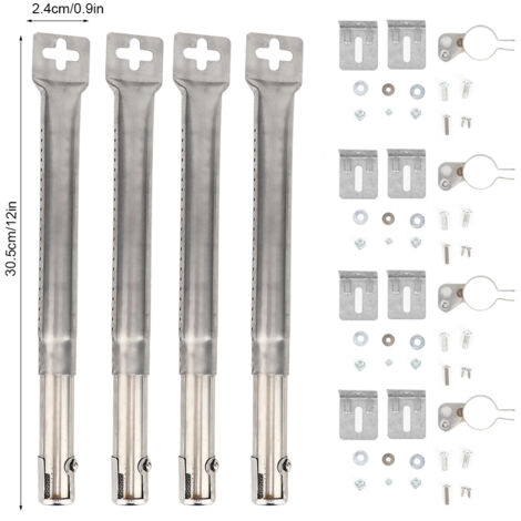 4-teiliges Teleskop-Grillrost-Set aus Edelstahl für Brinkmann Charmglow – Ersatzteilset