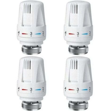 4-teiliges Thermostat-Heizkörperventil-Set, XU, TRV M30 1.5 Thermostat, Heizkörperventil, Ventile für KZQ-Heizsysteme - KZQ