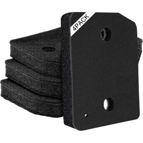4-teiliges Trocknerfilter-Set, kompatibel mit Miele T1 Basis-Schaumstofffilter 9164761, Ersatz-Schwammfilter für Wärmepumpentrockner, 207 x 157 x 30 mm