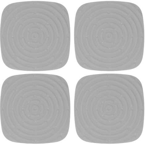 4-teiliges, waschbares Hühnernestkissen, graue, stichfeste Matte für Eierkartons
