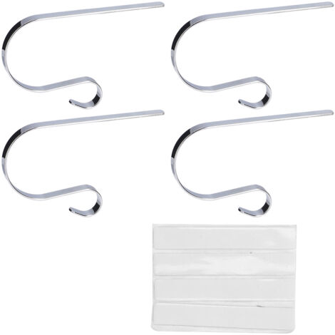 4-teiliges Weihnachtsstrumpfhalter-Set, Kaminständer, dekorative Hängedekorationen für die Weihnachtszeit