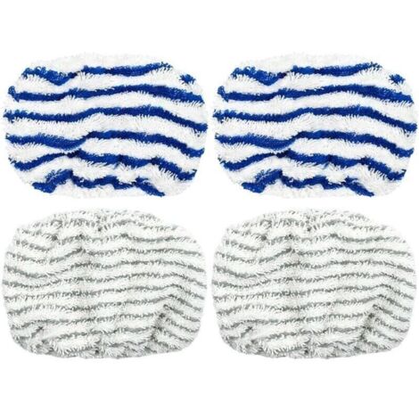 4-teiliges Zubehörset für Rowenta Clean & Steam ZR005801/RY7/RY8, Dampfreinigungsgeräte-Zubehör, Dampfreiniger-Zubehör, waschbare Mikrofaserpads