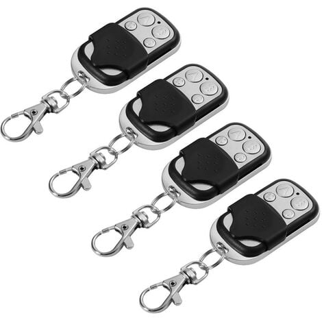 PLANET SHOP 4 Télécommandes Universelles Portail Automatique Fréquence 433.92 Mhz Code Fixe