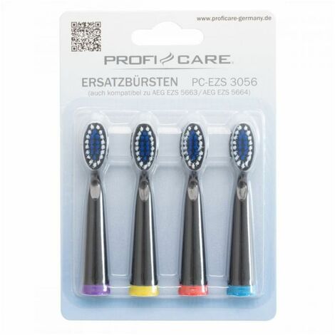4 têtes de rechange pour brosse à dents Proficare PC-EZS3056