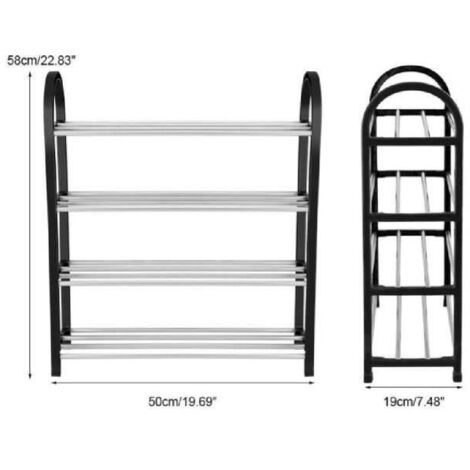 4 tier porte-chaussures simple DIY étagère de chaussures --DQ FRANCE