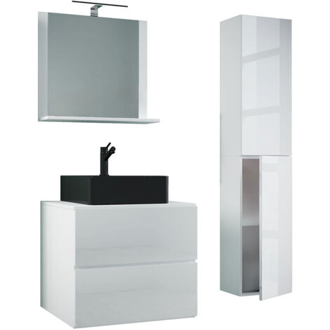 4-tlg Waschtisch Badmöbel Lendas 60 cm L