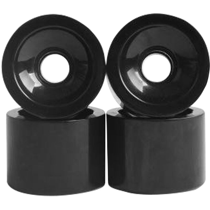 

4 Uds ruedas de patineta 70 x 51 mm juego de ruedas de patín Longboard 78A rueda de cojín de PU para reemplazo de rueda de tabla larga,Negro