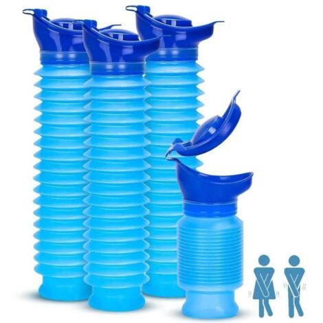4 Urinoir Rétractable,Bouteille Urinaire Urine Urinaire Urinaire Urinaire d'urgence Réutilisable, Toilettes de Voyage pour Camping