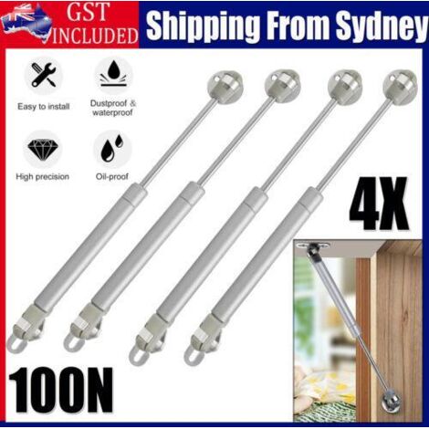 4 vérins à gaz 100 N pour charnières de porte de placard de cuisine, supports de porte.