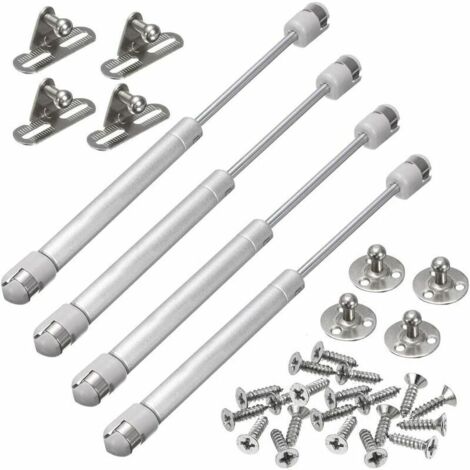 4 Vérins à Gaz Bras Pneumatique Verin Meuble Cuisine Hydraulique pour Levage de Porte Armoire Meuble (150N)