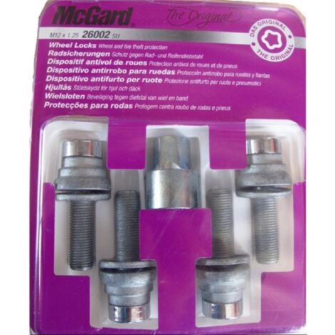 4 vis 12x125 L235.3 H17 Plates - Antivol de Roues - 26002SU