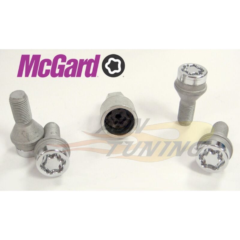 4 vis 12x125 L24.1 H17 Conique Chrome Antivol de Roues - 27216SU