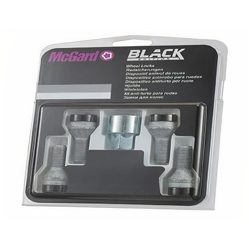 4 vis - 14x150 - L34.5 - H17 - Spherique - Antivol de roues - Chrome - 28032SU