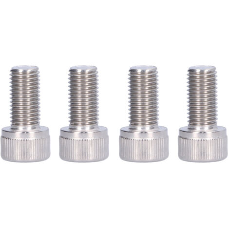 4 Vis à tête hexagonale creuse Acier Inoxydable A2 M10x20 1.25mm Pas Fin - Lot de 4 Pièces