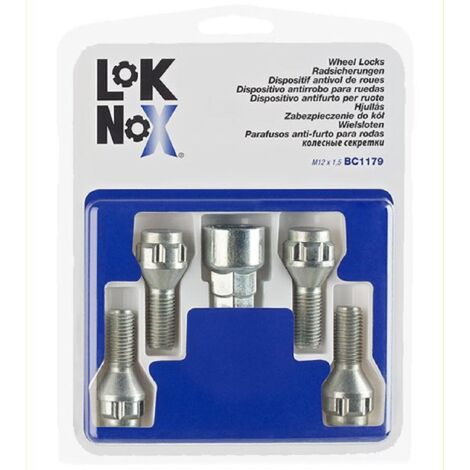 4 vis antivol 12x150 L2 26.4mm Coniques Cle 17-19 - BC1179