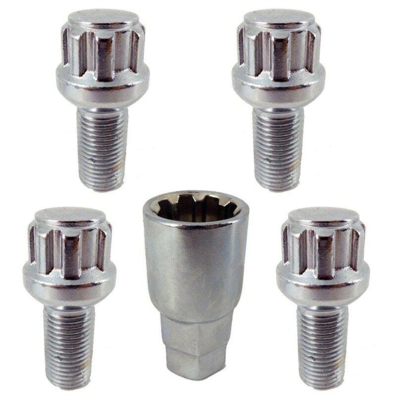 Carpoint - 4 vis antivol M12 sphériques pour roue de remorque