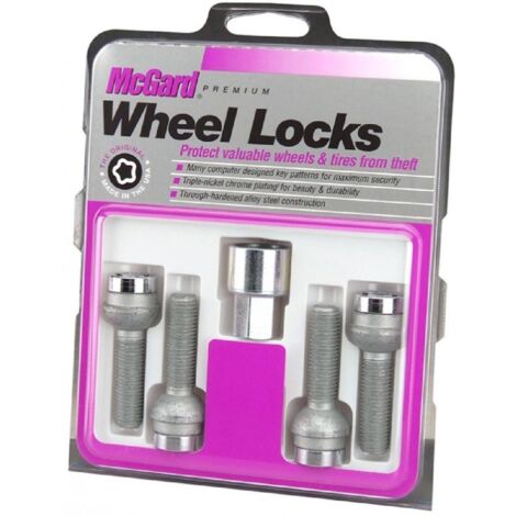 4 vis Antivol de roues 27044SU 14x150 L34mm H19 Spherique