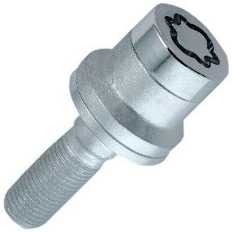4 VIS ANTIVOL SU MCGARD M12X1.25/ PLAT/ LONG. 35.3MM/ Ø19MM