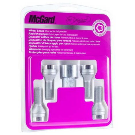 4 VIS ANTIVOL SU MCGARD M12X1.5/ 60°/ LONG. 19.8MM/ Ø17MM