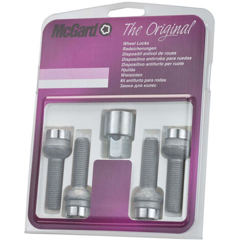 4 VIS ANTIVOL SU MCGARD M12X1.5/ R12/ LONG. 50MM/ Ø17MM