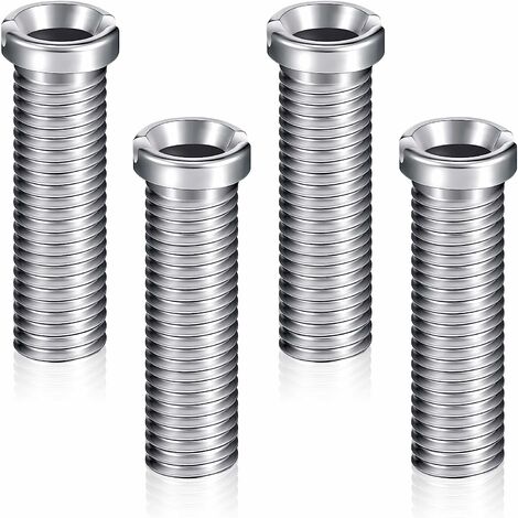 4 Vis de Panier d'Évier 45 mm Vis de Bonde en Acier Inoxydable Accessoires de Fixation Vis de Boulon d'Évier Vis de Bouchon de Crépine de Panier d'Évier pour Cuisine Lavabo