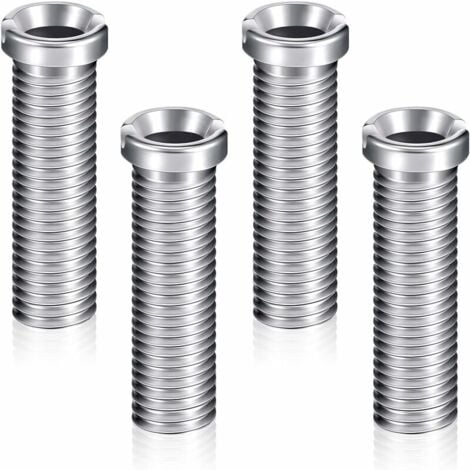 4 Vis de Panier d'Évier 45 mm Vis de Bonde en Acier Inoxydable Accessoires de Fixation Vis de Boulon d'Évier Vis de Bouchon de Crépine de Panier d'Évier pour Cuisine Lavabo