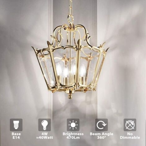 4 W E14 C35 LED-Glühbirne, entspricht 40 W Halogenglühbirne, 470 Lumen, AC 220–240 V – Kaltweiß 6500 K – 270° Abstrahlwinkel, 6er-Pack.