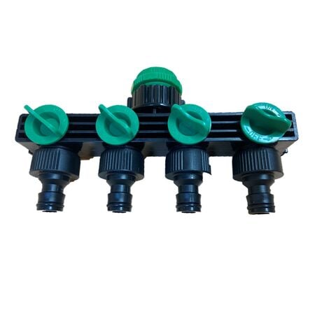 WINSTER 4 Way Garden Tap Connector Garden Watering For Hose Pipe Water Timer Hozelock