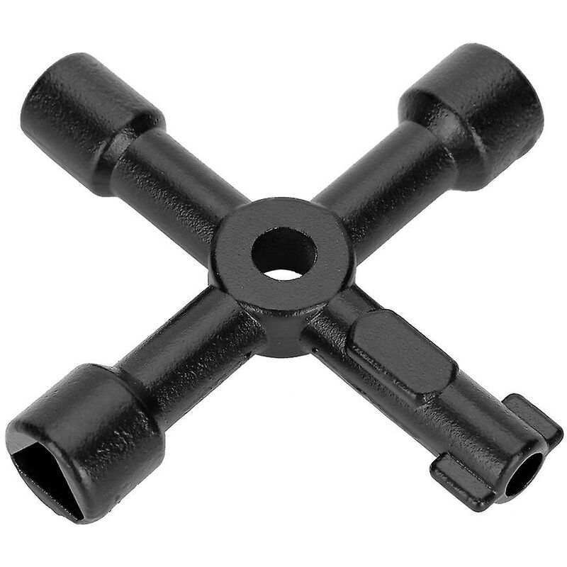 4-way multi-function wrench, universal control cabinet wrench, torque wrench, cross wrench used for electric gas meter box cabinet train door opener