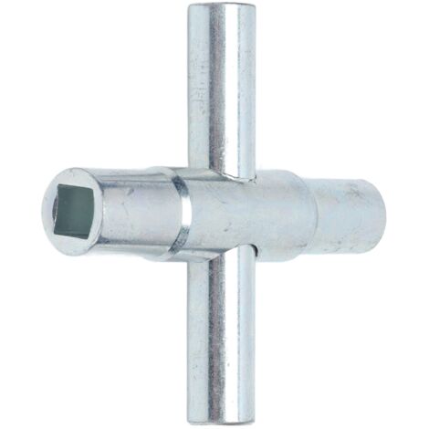 4 Way Sillcock Key 4in 1 robinet d'eau robinet croix clé outil manuel salle de bain clé outil