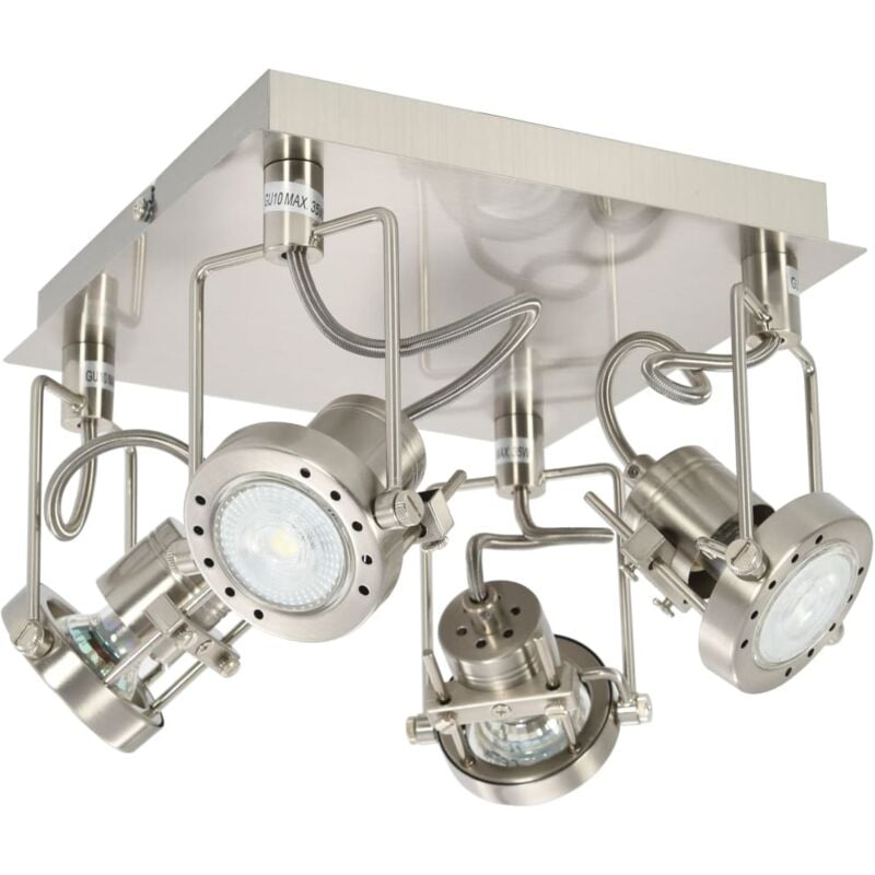 4-Wege Strahler Silbern GU10 vidaXL