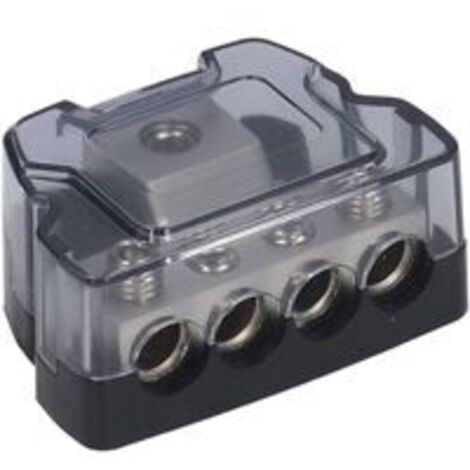 4-Wege-Stromverteilungsblock, Sicherungshalter, Amp-Sicherungsverteilungsblock, Auto-Audio-Splitter